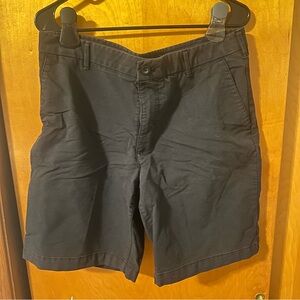Izod Black Flat Front Shorts for Everyday Comfort